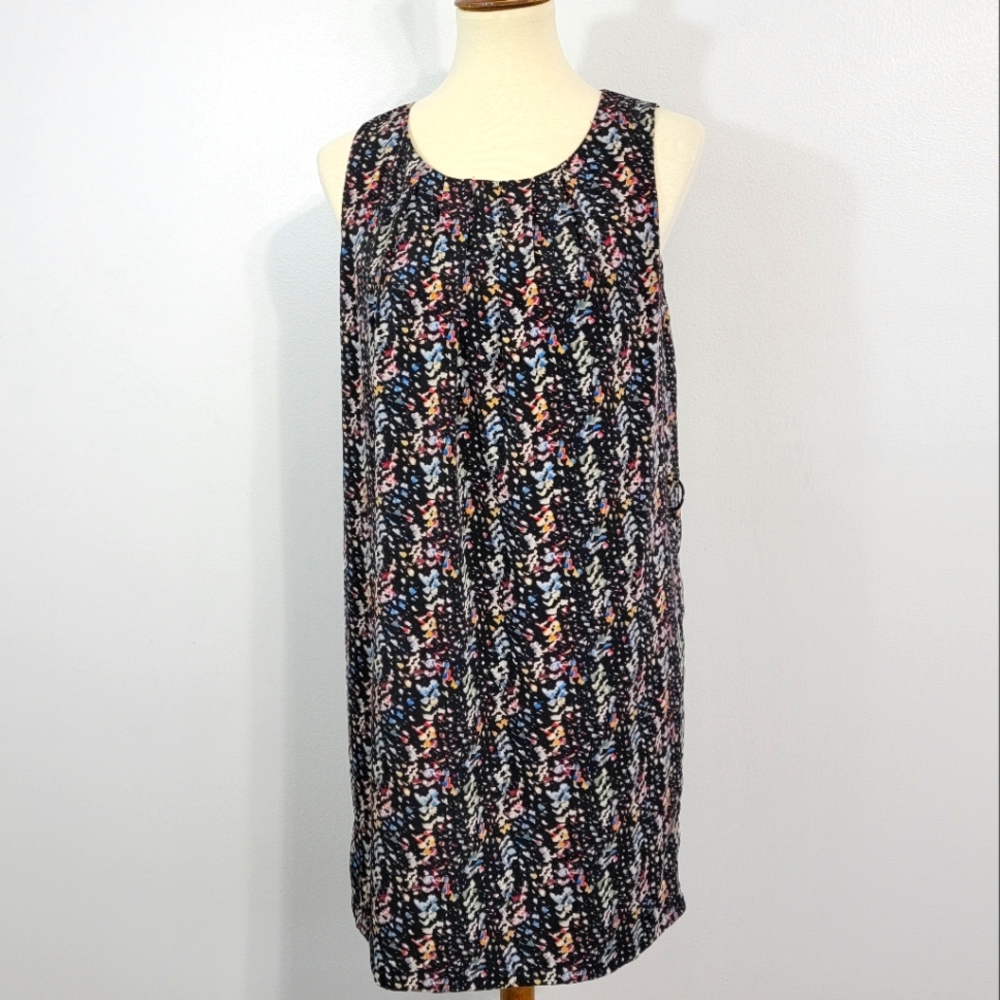 Forever 21 Black Multicolor Sleeveless Dress